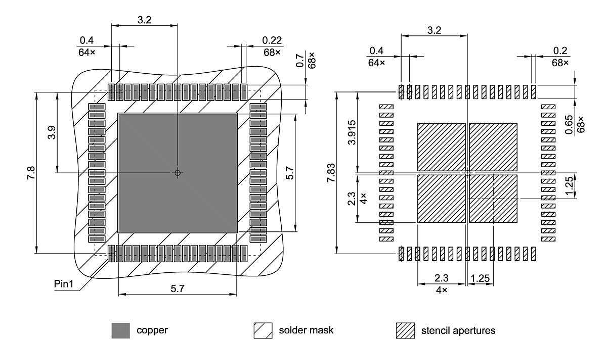 PG-VQFN-68-801_Footprint Drawing