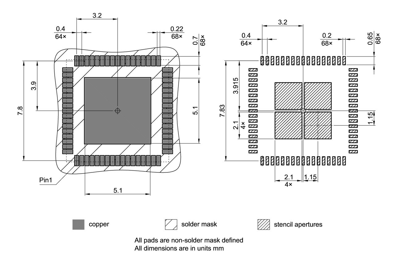 PG-VQFN-68-802_Footprint Drawing