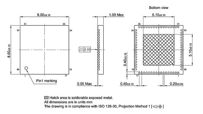 PG-VQFN-68-802_Package Outline