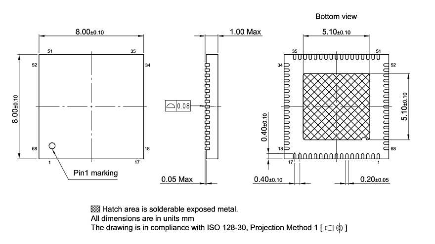 PG-VQFN-68-802_Package Outline
