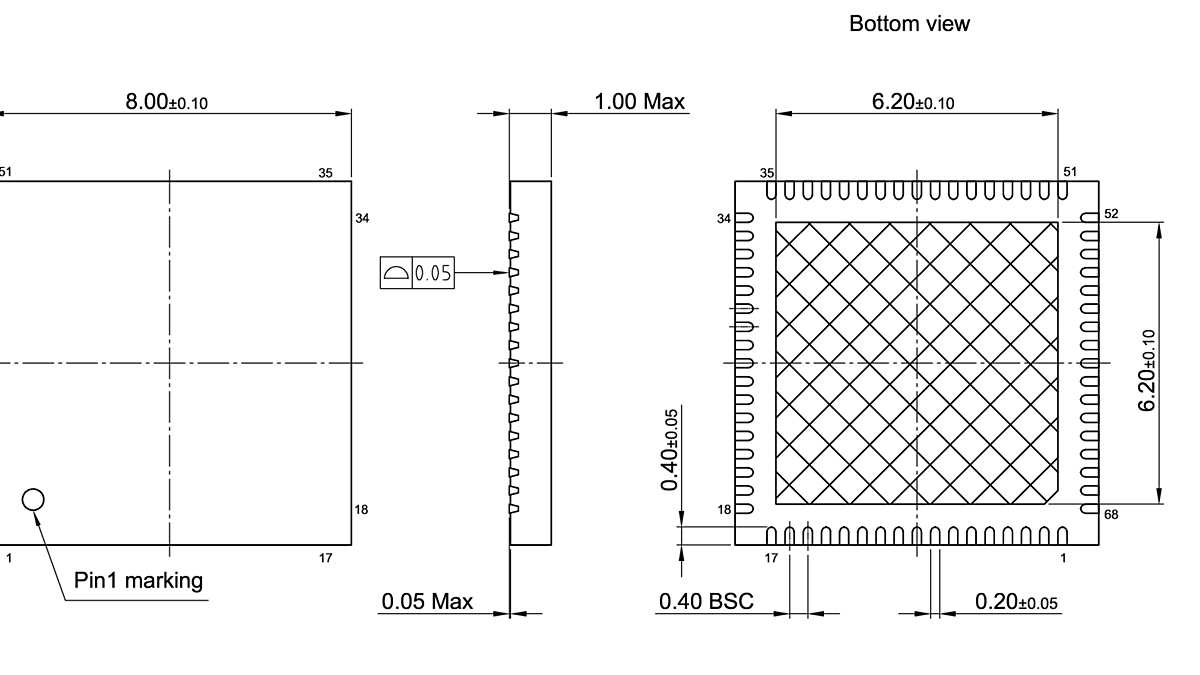 PG-VQFN-68-803_Package Outline