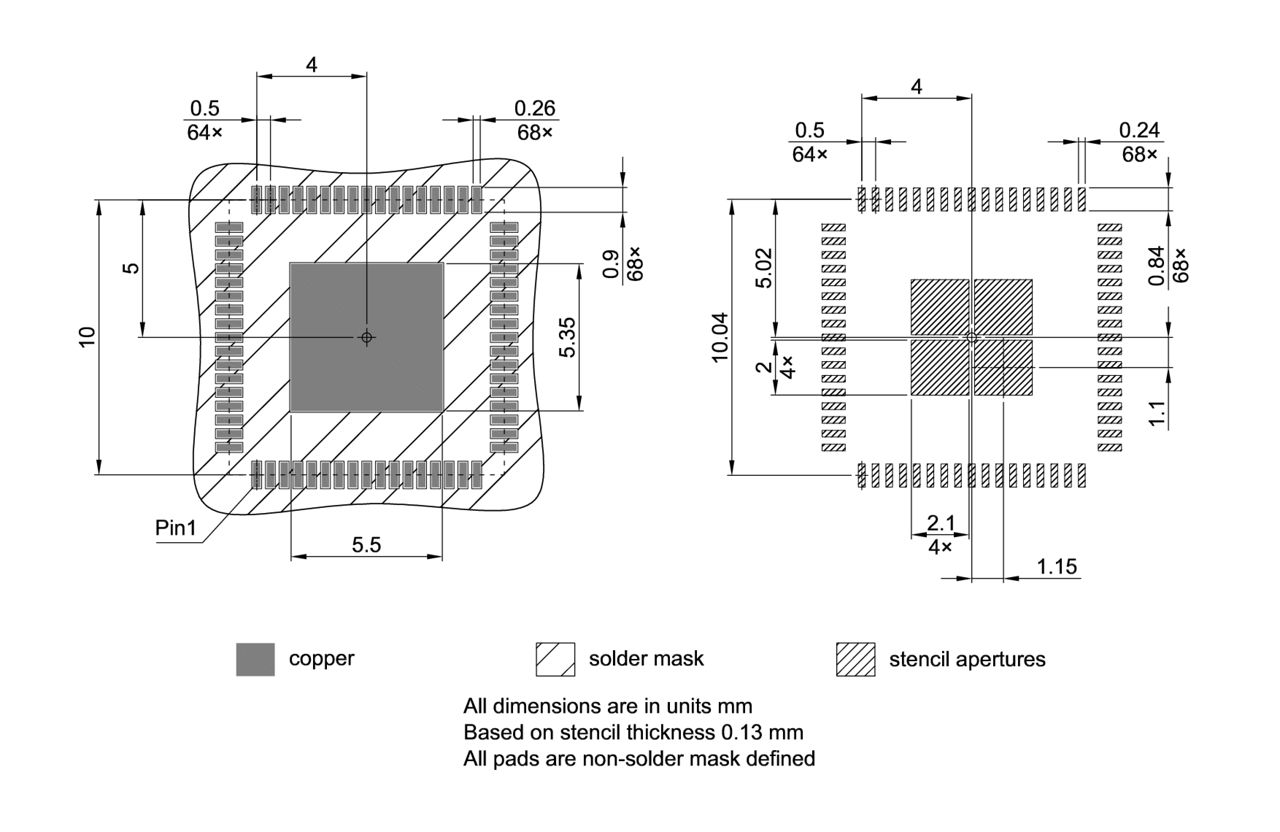 PG-VQFN-68-804_Footprint Drawing