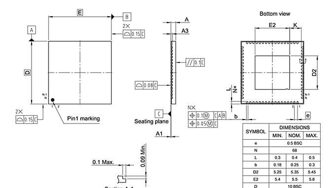 PG-VQFN-68-804_Package Outline
