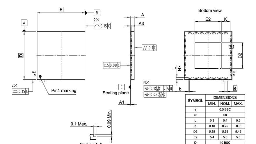 PG-VQFN-68-804_Package Outline