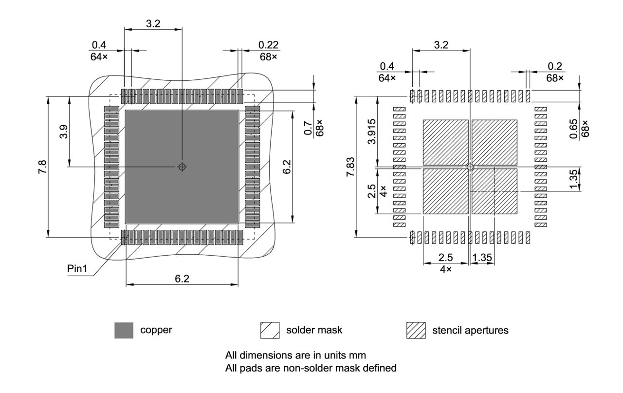 PG-VQFN-68-805_Footprint Drawing