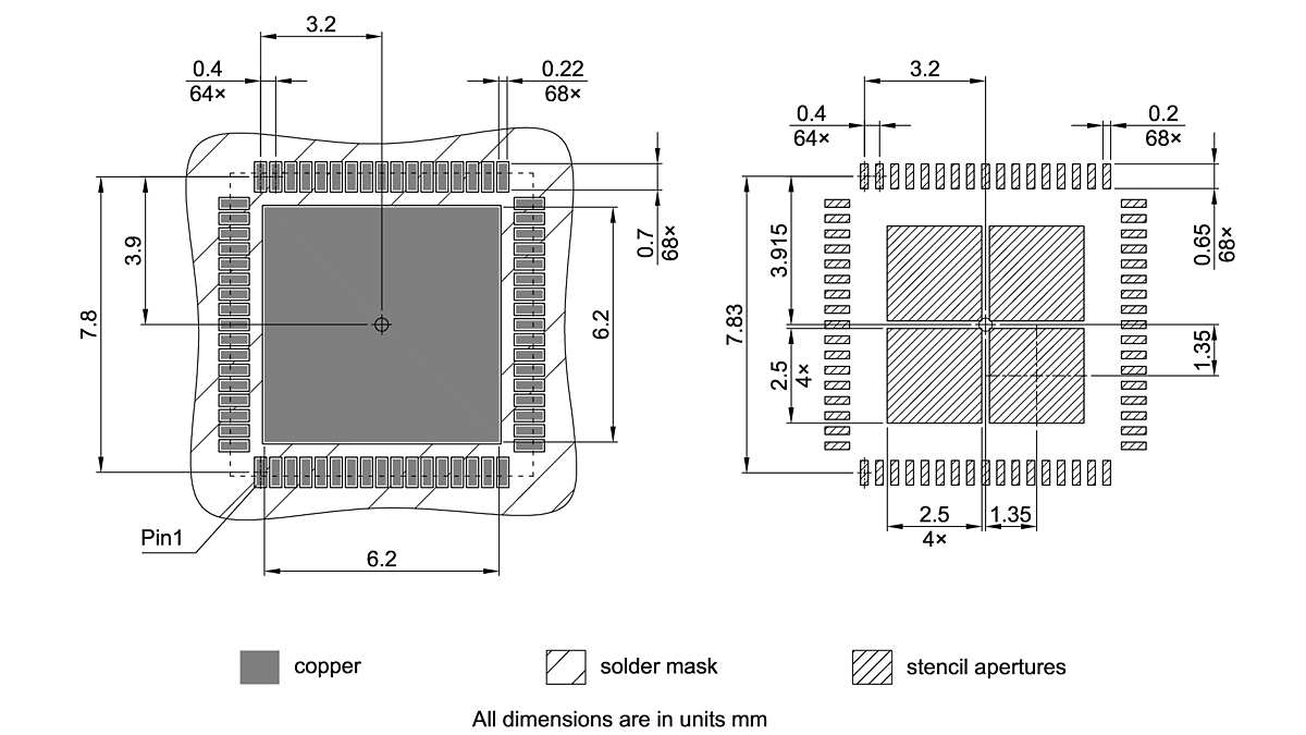 PG-VQFN-68-805_Footprint Drawing