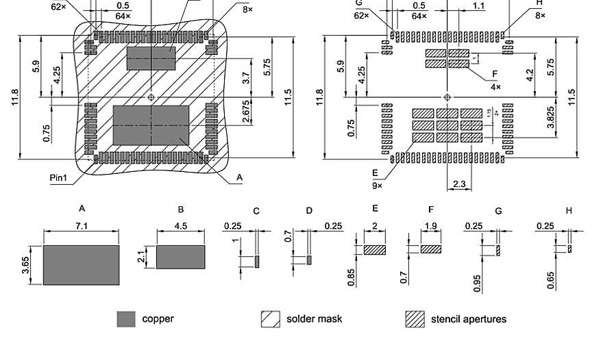 PG-VQFN-70-5_Footprint Drawing