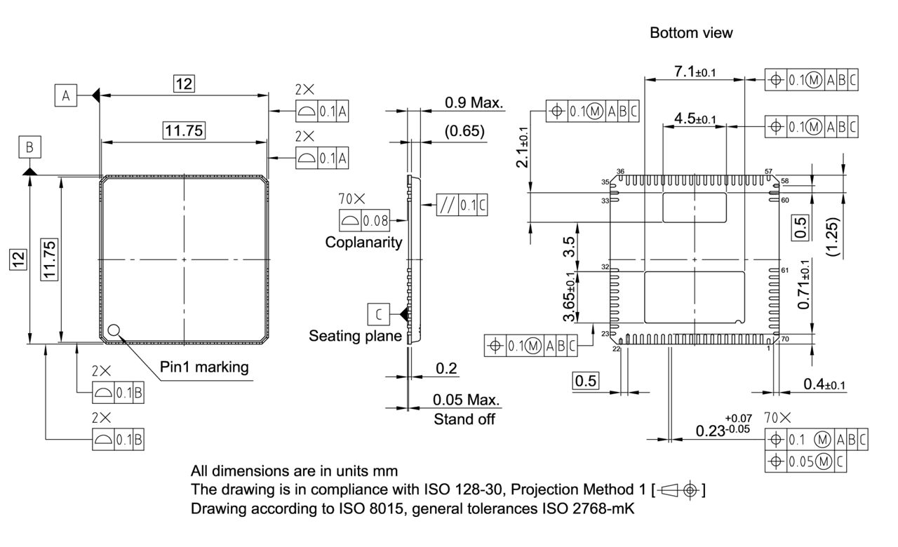 PG-VQFN-70-5_Package Outline