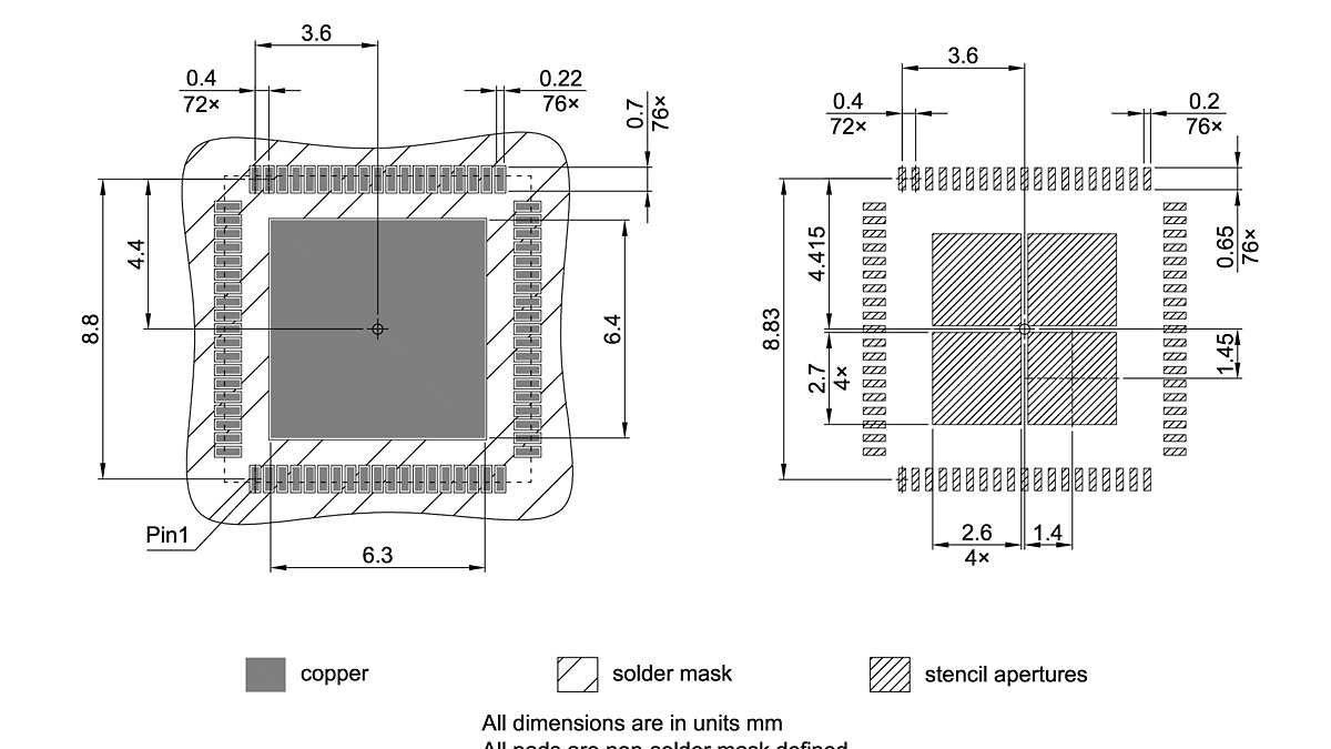 PG-VQFN-76-800_Footprint Drawing