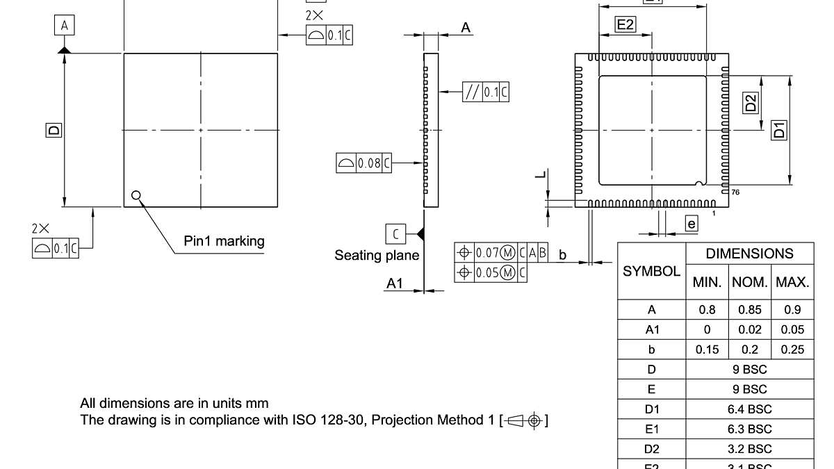 PG-VQFN-76-800_Package Outline