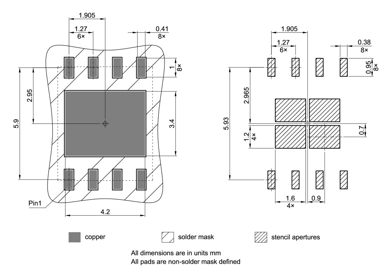 PG-VQFN-8-7_Footprint Drawing