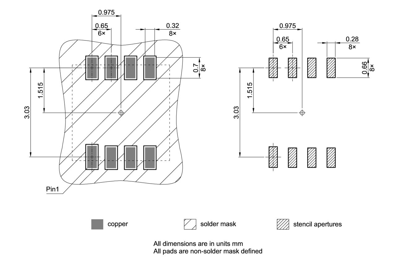 PG-VQFN-8-800_Footprint Drawing