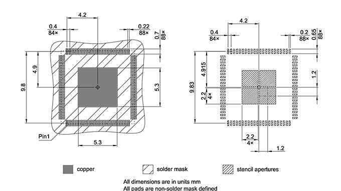 PG-VQFN-88-800_Footprint Drawing