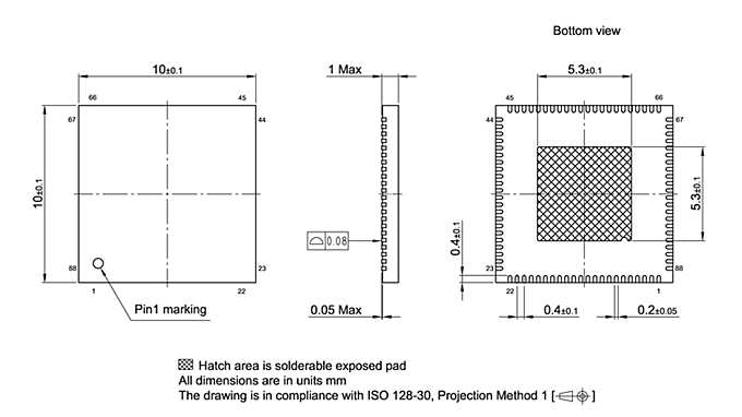 PG-VQFN-88-800_Package Outline