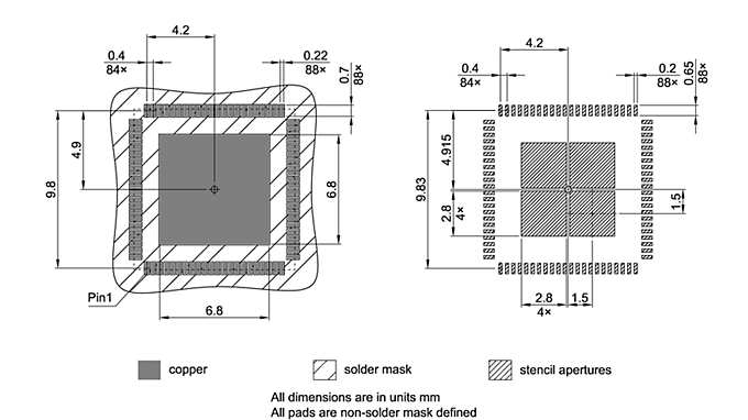 PG-VQFN-88-801_Footprint Drawing
