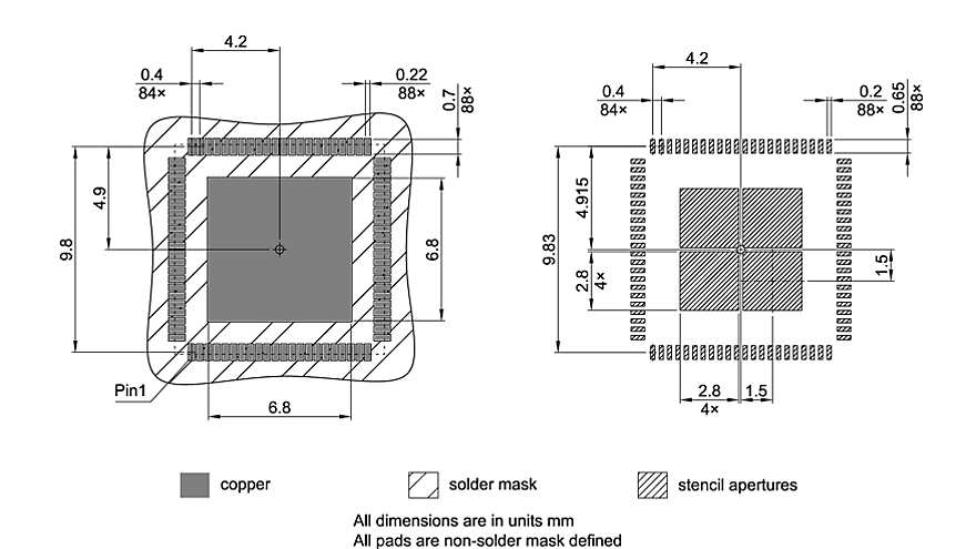 PG-VQFN-88-801_Footprint Drawing