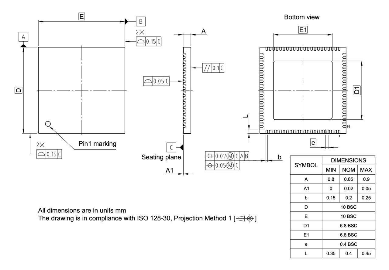 PG-VQFN-88-801_Package Outline