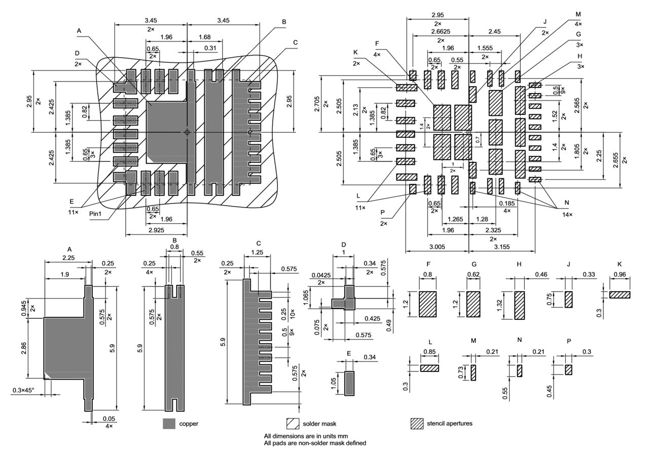 PG-VRQFN-16-1_Footprint Drawing
