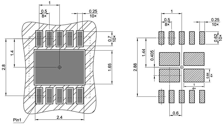 PG-VSON-10-4_Footprint Drawing