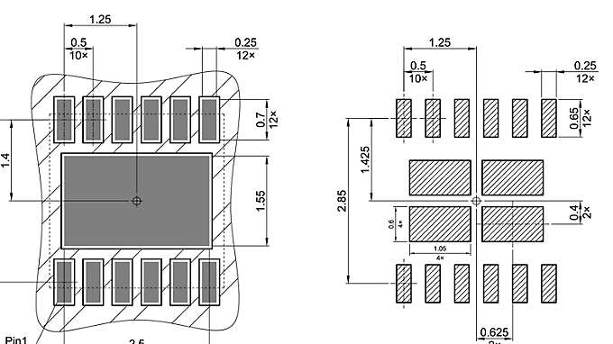 PG-VSON-12-1_Footprint Drawing