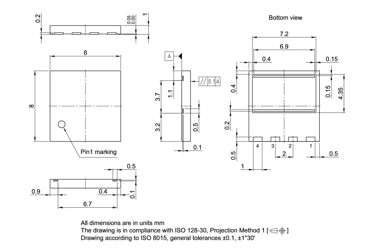 PG-VSON-4-1_Package Outline