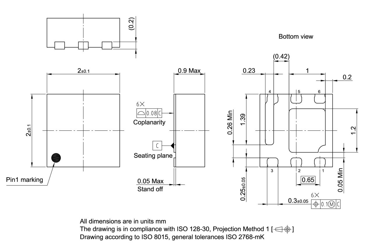 PG-VSON-6-5_Package Outline