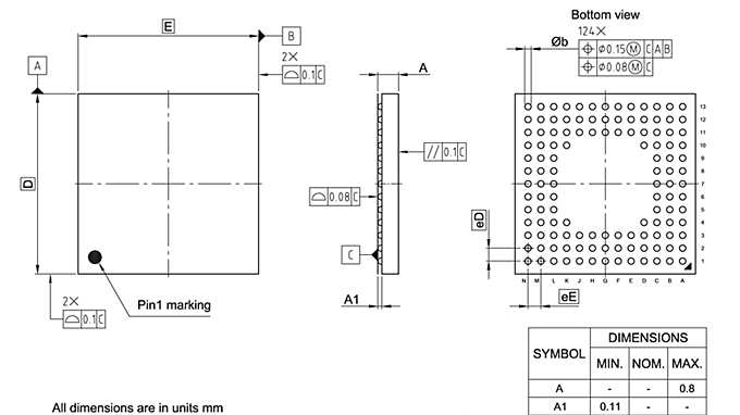 PG-WFBGA-124-1_Package Outline