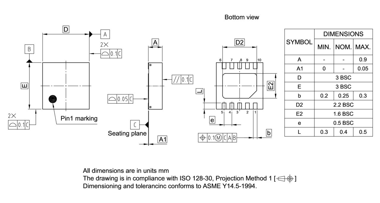 PG-WSON-10-800_Package Outline
