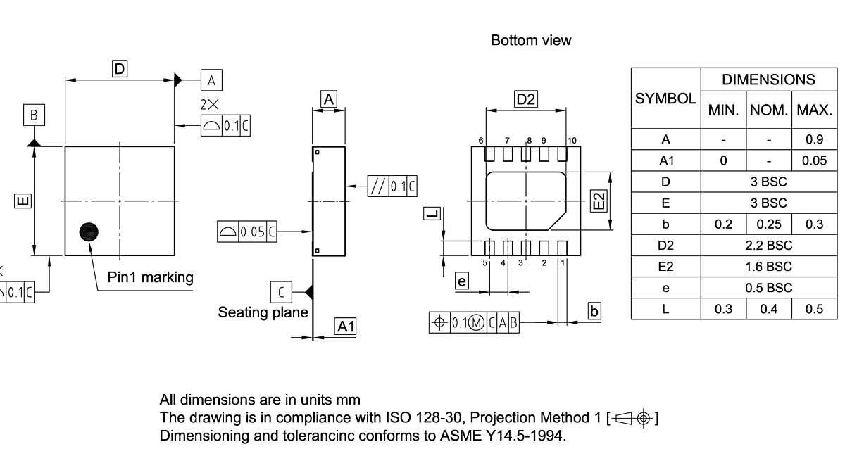 PG-WSON-10-800_Package Outline