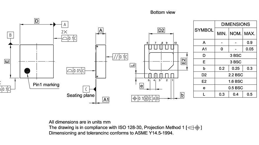 PG-WSON-10-800_Package Outline