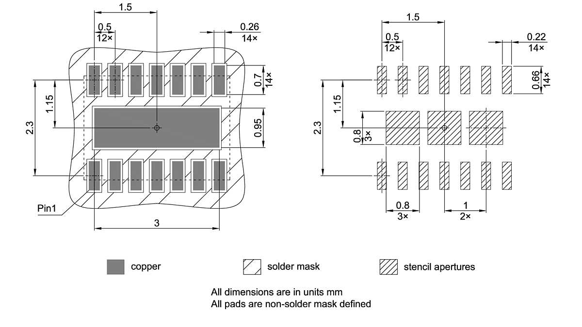 PG-WSON-14-800_Footprint Drawing