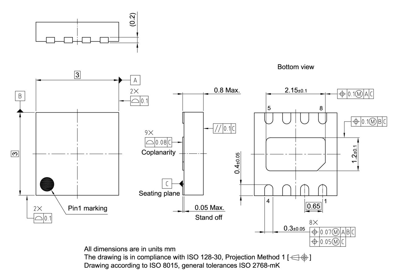 PG-WSON-8-1_Package Outline