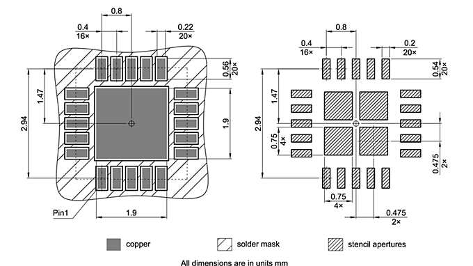 PG-X2QFN-20-1_Footprint Drawing