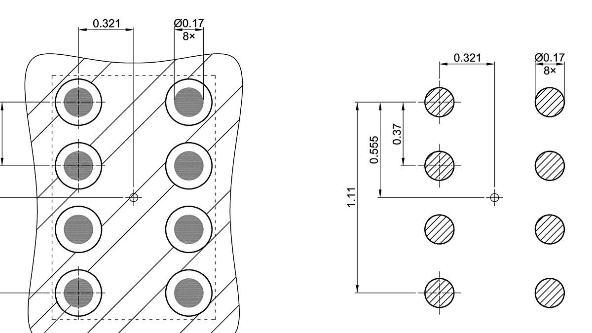 SG-XFWLP-8-1_Footprint Drawing
