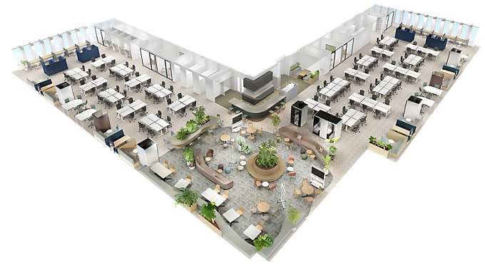 infineon standard floor birds eye view