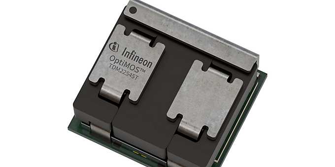 Infineon TDM22545T power module combines robust OptiMOS™ 6 Trench technology power stages with proprietary TLVR inductors
