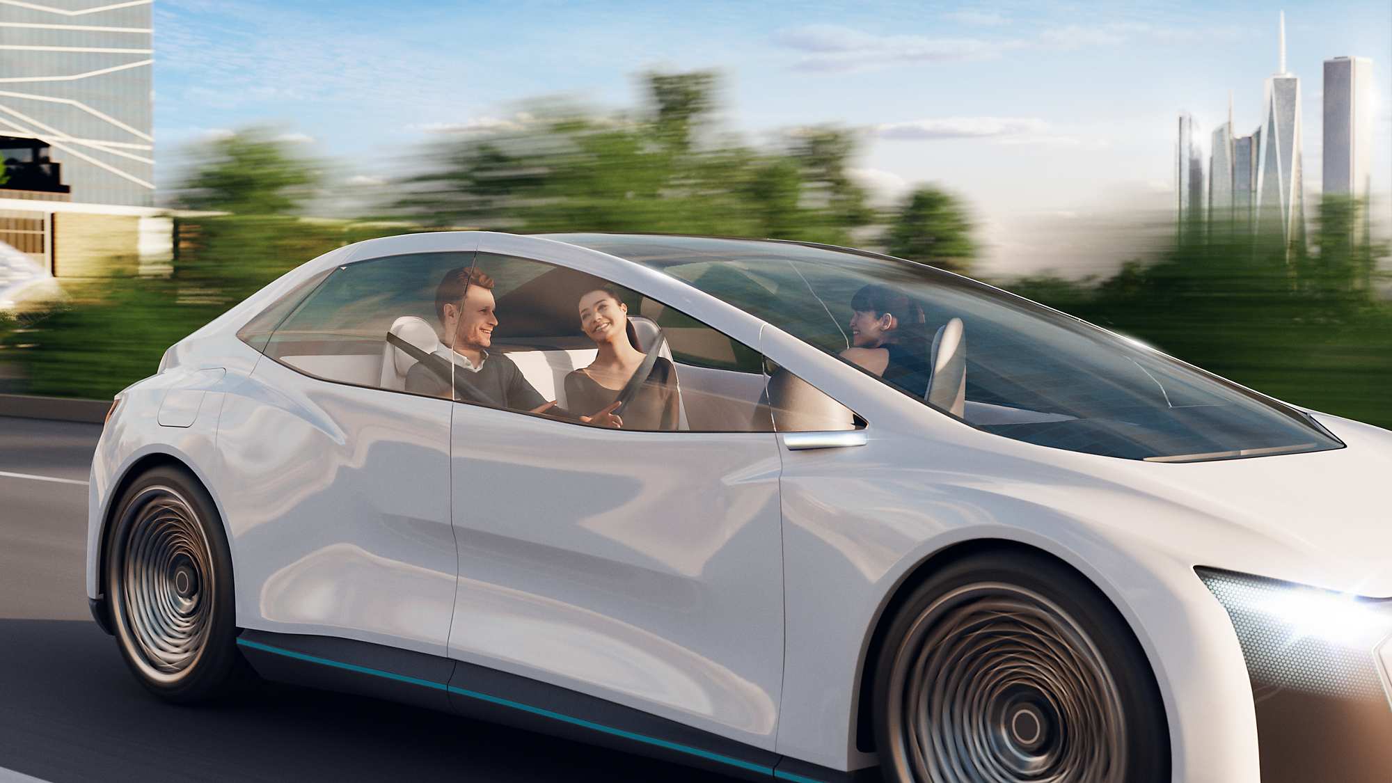 Persons in an Electric Vehicle