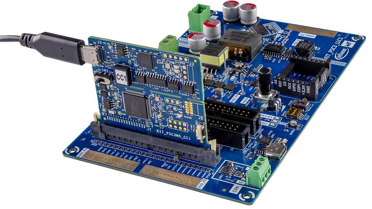 kit-psc3-llc1-and-cc1-board-connected-and-usb