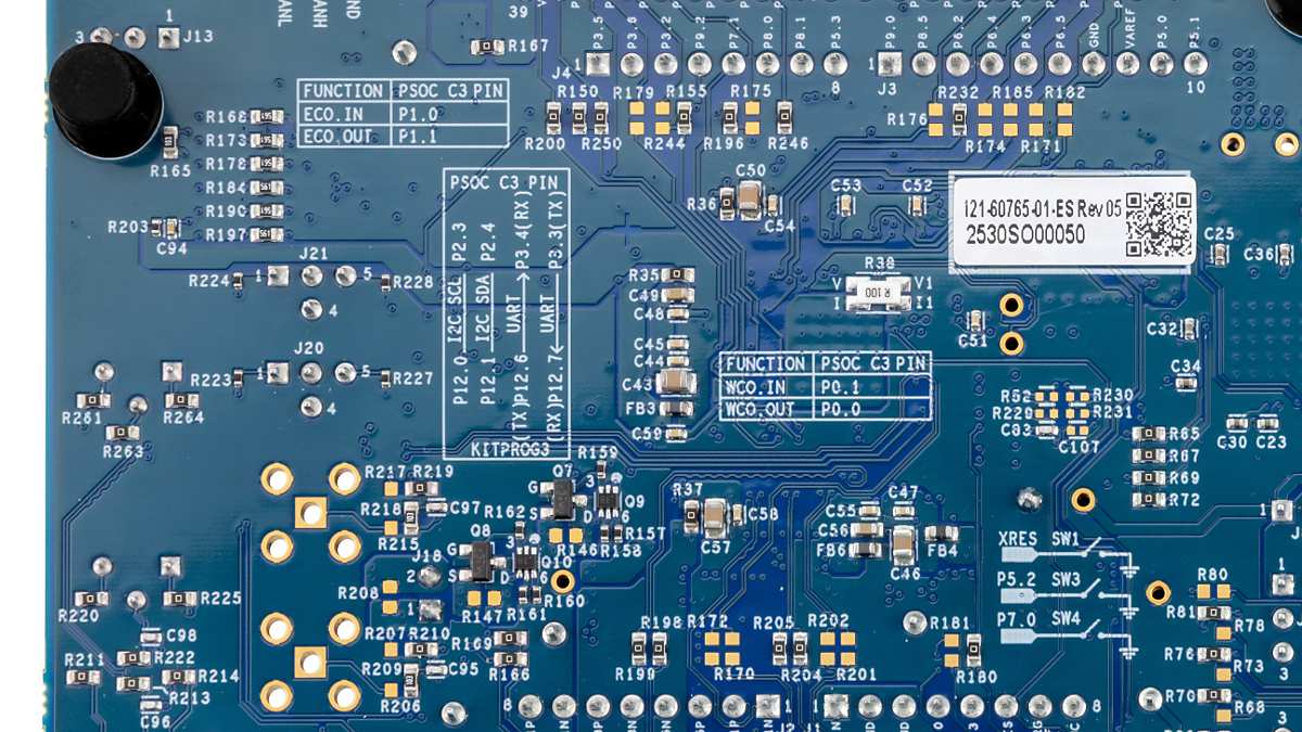 KIT_PSC3M8_EVK - Back of board