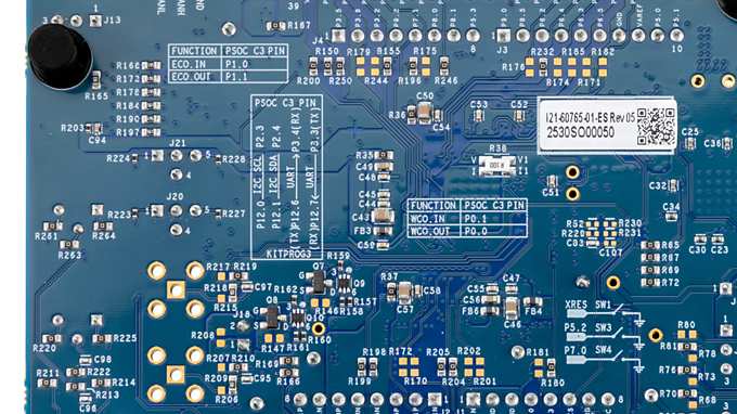 KIT_PSC3M8_EVK - Back of board