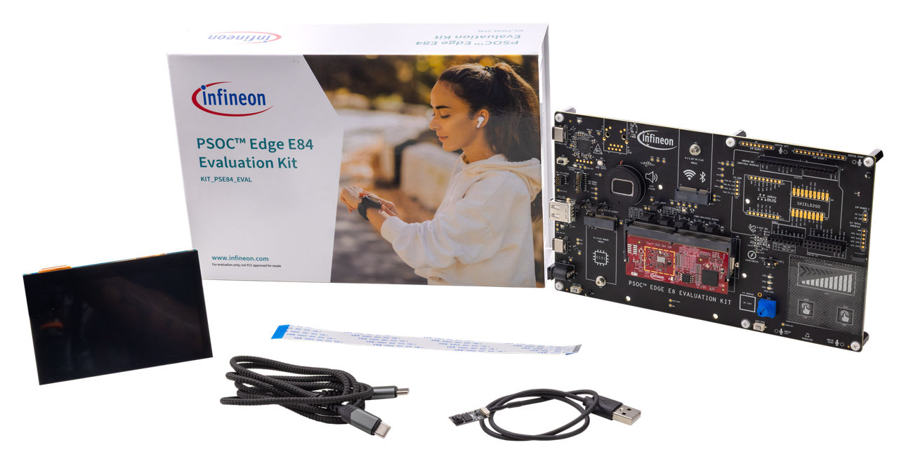 psoc edge e84 ai kit contains