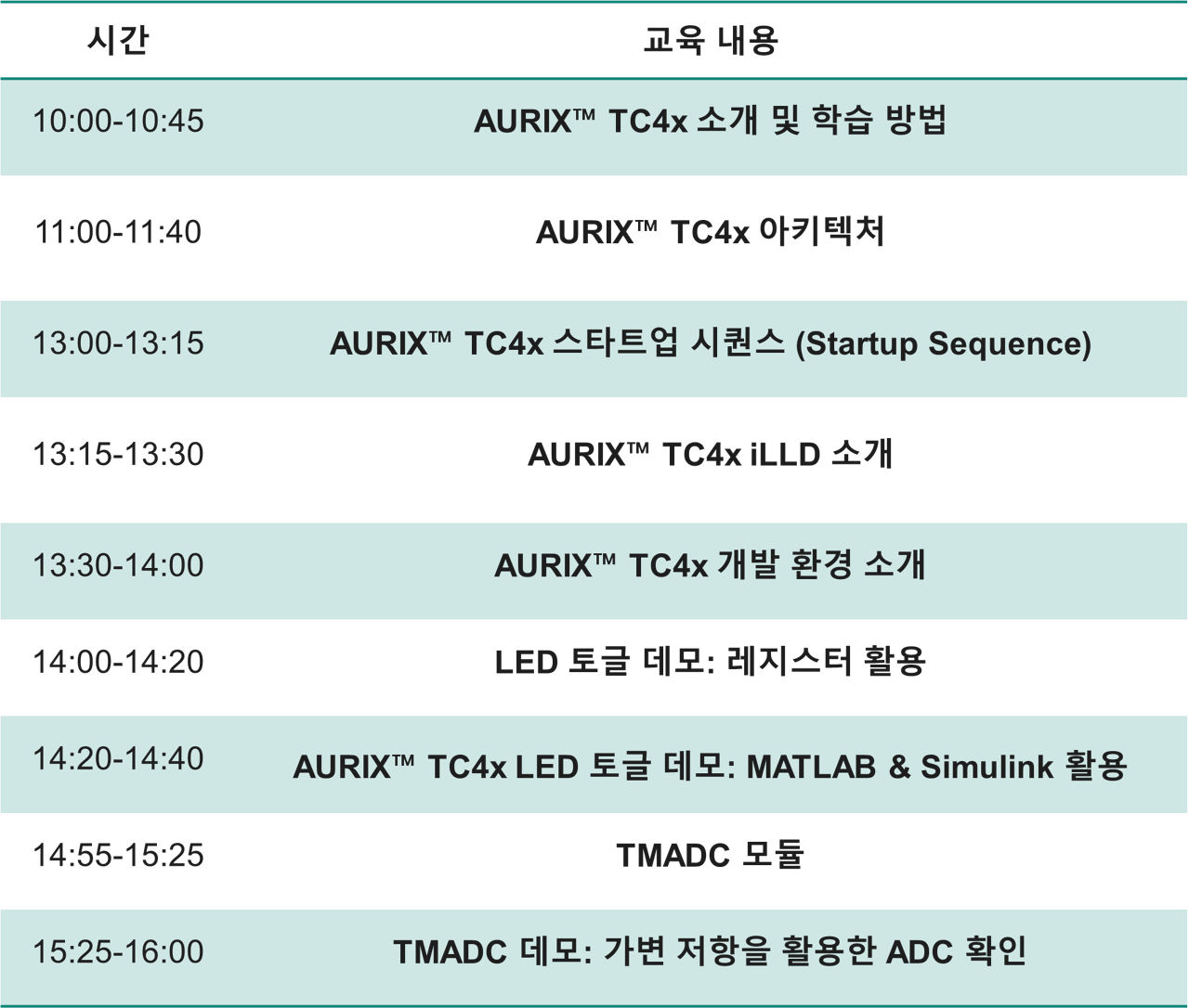 시간표