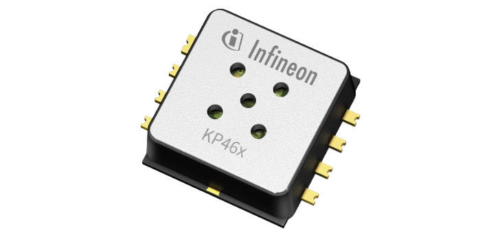 Picture of Infineon’s XENSIV™ KP46x digital barometric air pressure in new DFN-8 package