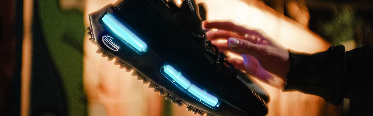 Infineon Lighting Shoe in collaboration with adidas