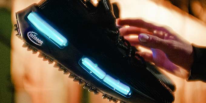 Infineon Lighting Shoe in collaboration with adidas