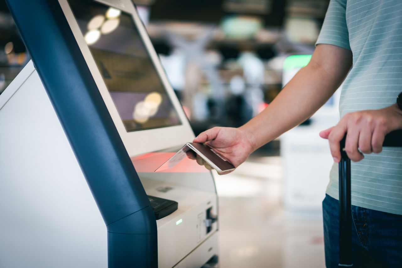self check in at the airport