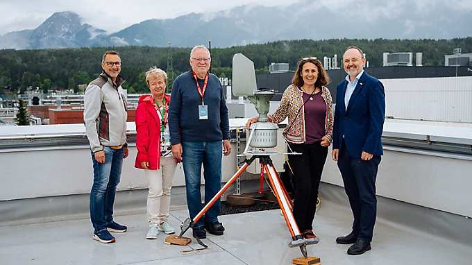 Pollen monitoring station installed at the Infineon research building
