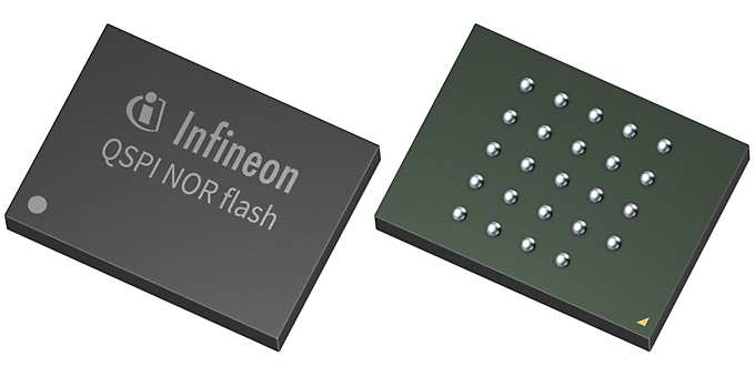 Infineon’s 512 Mb QSPI NOR Flash memory