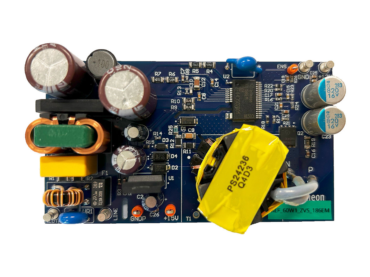 REF_60W1_ZVS_186EM Evaluation Board Image