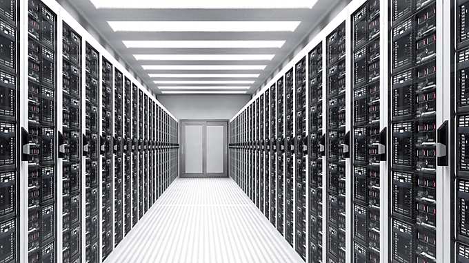 Servers in data center